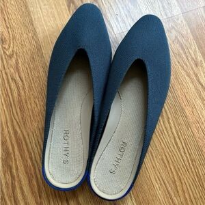 Rothy’s Blue Slip on Mules - Size 10
